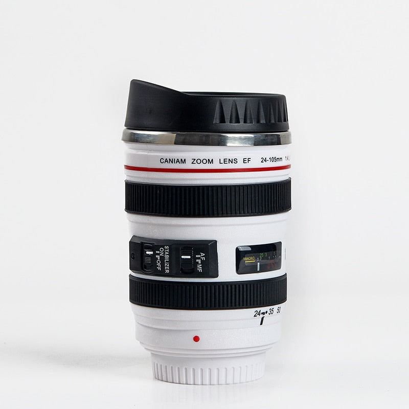 Emulation Camera Mug Cup PHOTO LIFE New Canon Thermal Mugs Camera Lens Cup  Stainless Steel Coffee Creative Lens Tea Mugs